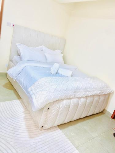 Giường trong phòng chung tại Rees haven