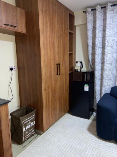 Giường trong phòng chung tại Rees haven