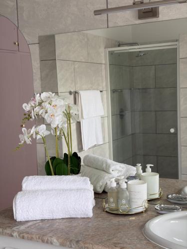 Koupelna v ubytování Zara Vineta Swakopmund