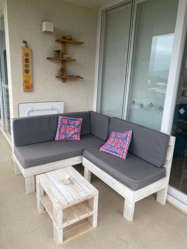 Posezení v ubytování Departamento Nuevo en Papudo 3D-2B