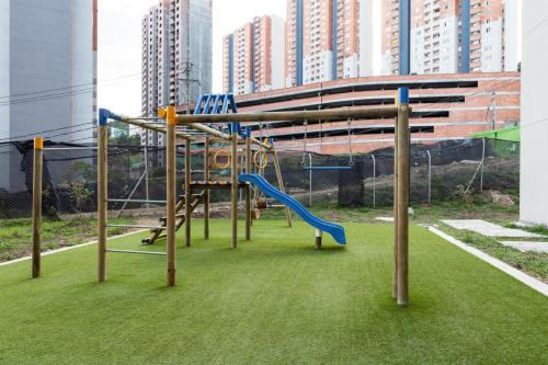 Zona de joacă pentru copii de la Espectacular Habitacion Privada en Apartamento