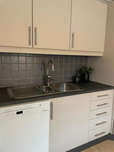 Η κουζίνα ή μικρή κουζίνα στο Bo komfortabelt i Bø, på ferie eller jobb