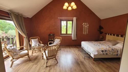 Ένα ή περισσότερα κρεβάτια σε δωμάτιο στο La Parenthèse