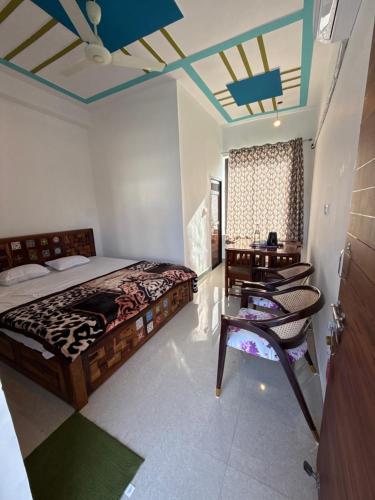 Postel nebo postele na pokoji v ubytování sukoon natural farm