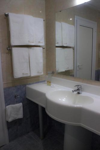 Koupelna v ubytování Hotel Spa Terma