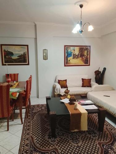 Posezení v ubytování Savelona's Guest Appartment