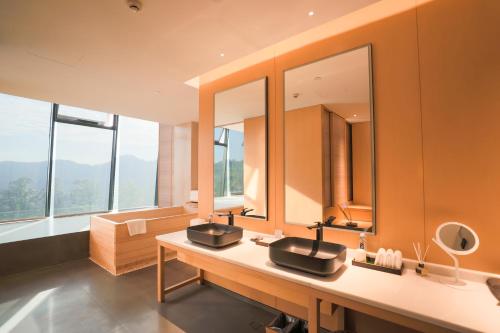 Ένα μπάνιο στο 成都释玥森林酒店