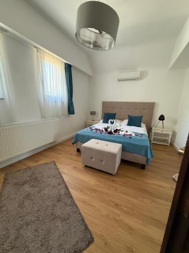 Ένα ή περισσότερα κρεβάτια σε δωμάτιο στο Villa Campana