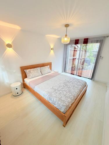 En eller flere senge i et værelse på La Kaz Lacaussade