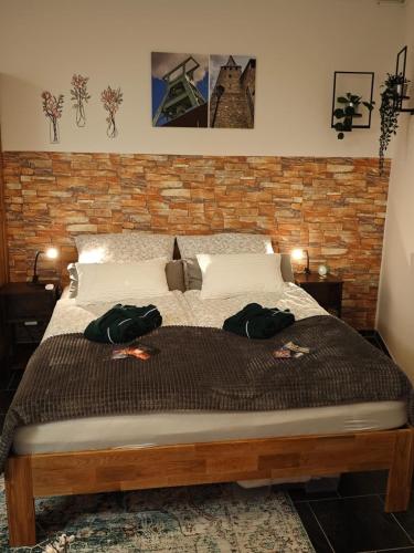 Ένα ή περισσότερα κρεβάτια σε δωμάτιο στο Apartment in Hattingen