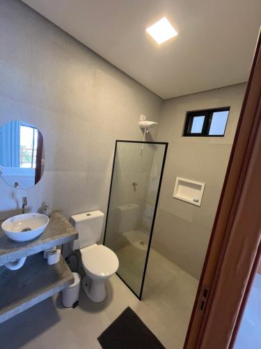 Et badeværelse på Casa Mar dos Coqueirais