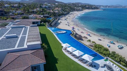 an aerial view of a beach and a resort at Casa Elije in San José del Cabo