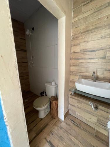 Koupelna v ubytování Emanuel Paraíso da Pesca