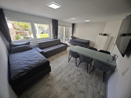 Χώρος καθιστικού στο Apartments Waldbronn