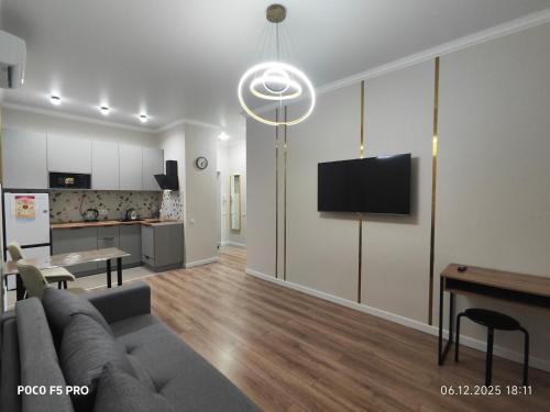 Een keuken of kitchenette bij Tandau apartment