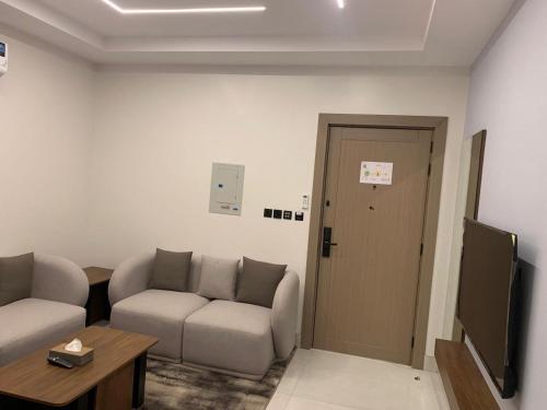 Et opholdsområde på البرج للشقق المخدومة 2