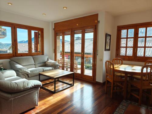 Posezení v ubytování Ca l'Isard