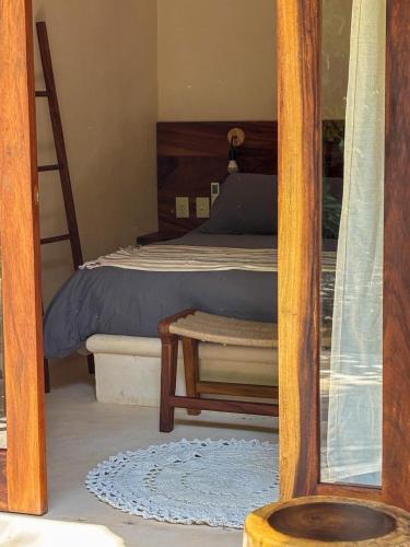 Postel nebo postele na pokoji v ubytování Villas Indigo Troncones