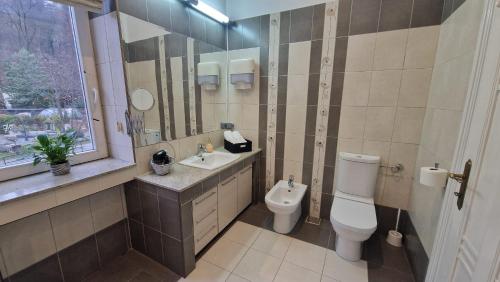 Phòng tắm tại Sirul Livezii Central Flat