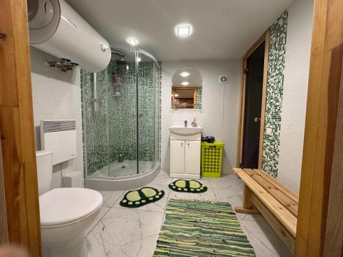 Koupelna v ubytování Norieši