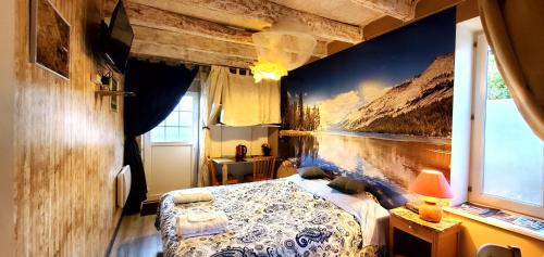 Postel nebo postele na pokoji v ubytování Chambre d'Hôte de Rozessences