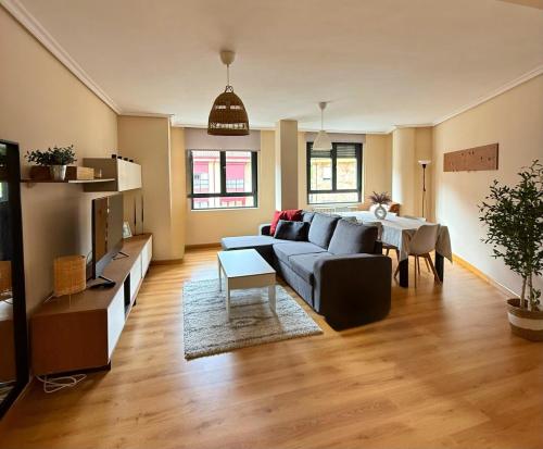 Et opholdsområde på Refugio entre montañas