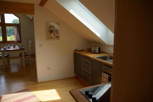 Η κουζίνα ή μικρή κουζίνα στο Panoramablick Höllbachtal