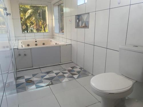 Et badeværelse på Refúgio do Rio