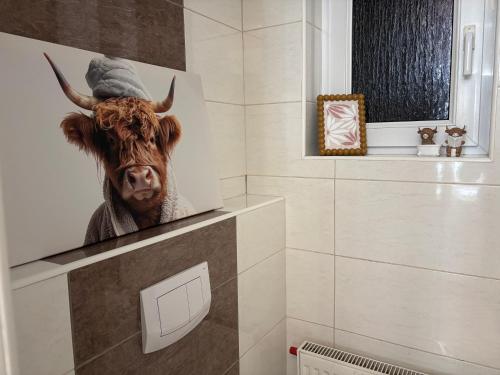 Ένα μπάνιο στο Bricks Superior Design Apartment - EG & Küche Zentral