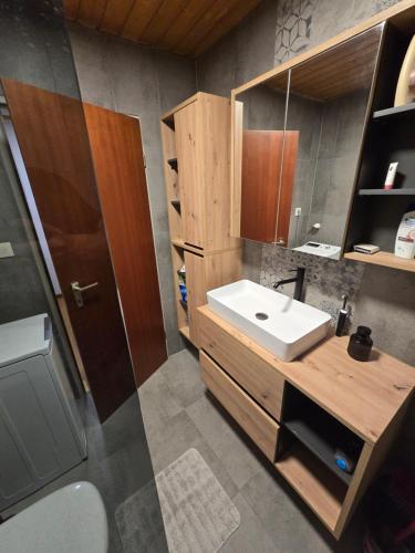 Koupelna v ubytování 1,5 Zimmer Wohnung