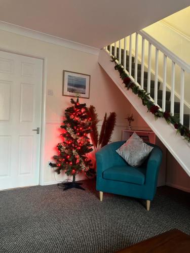 Et opholdsområde på Lavender Cottage