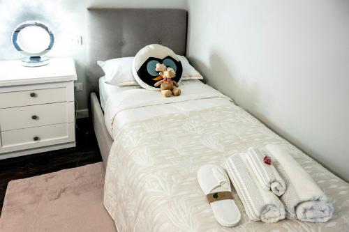 Postel nebo postele na pokoji v ubytování Luer Prince - Villetta con vista lago sul Lago Iseo