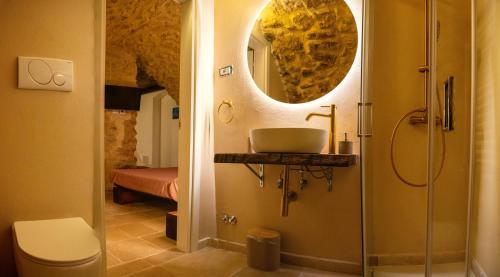 Koupelna v ubytování B & B Il bivacco