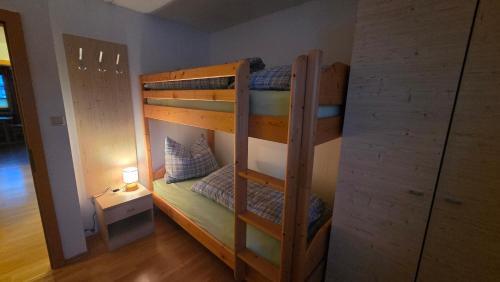 a bedroom with two bunk beds in a room at Zettler Apartment in Großsölk