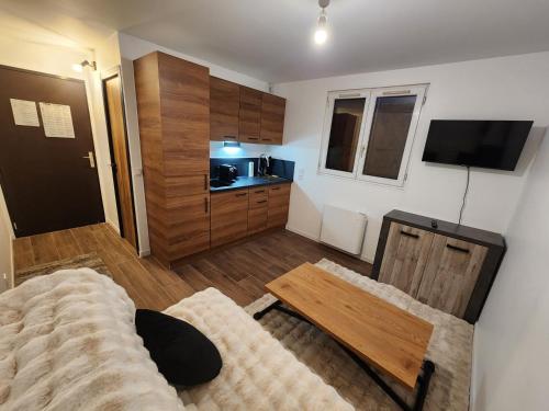 studio ski aux pieds avec parking couvert