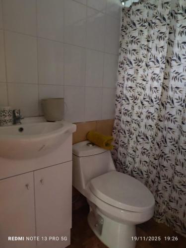 Koupelna v ubytování Rosa de los vientos Sur