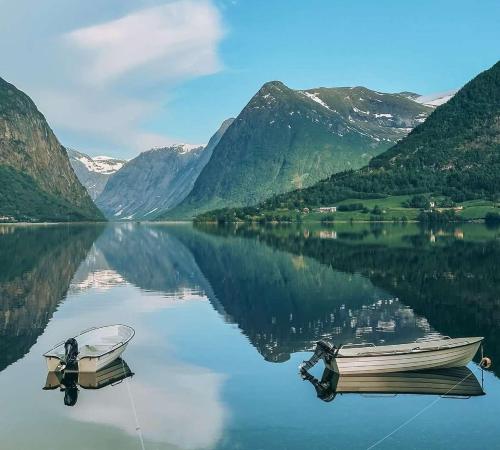 Naturlandskabet i nærheden af feriehuset