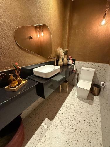 Phòng tắm tại Casa Temporada Praia do Forte, Complexo Iberostate, 5 Suítes