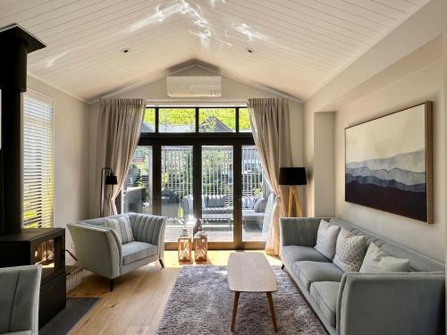 Et opholdsområde på Little Alp Chalet