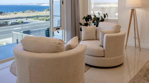 Et opholdsområde på Oceans Edge By Wine Coast Holidays