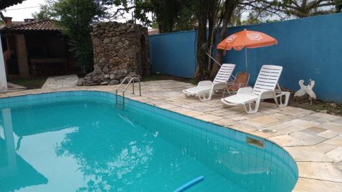 Swimmingpoolen hos eller tæt på Hostel Casa Azul