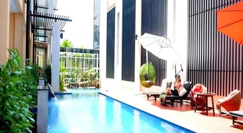 Bazén v ubytování The O Valley Hotel nebo v jeho okolí