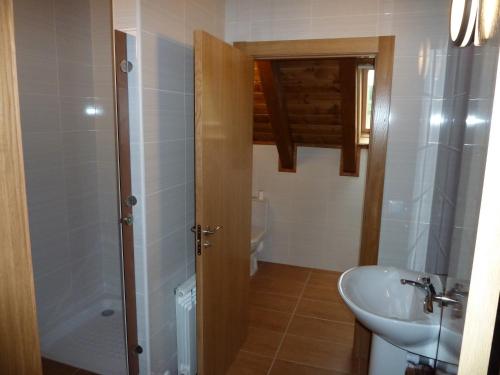Koupelna v ubytování Hostal Rural Haizea