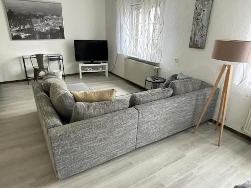 Μια τηλεόραση ή/και κέντρο ψυχαγωγίας στο Schicke Ferienwohnung Philippsburg