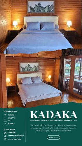 D88 Resort في Remboken: ملصق لغرفة فندق بها سرير