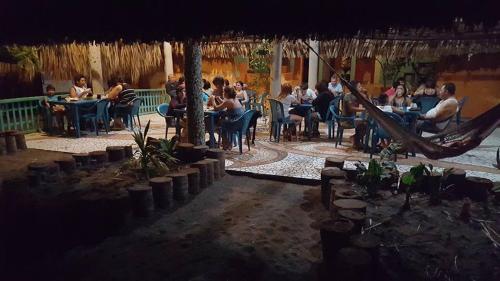 Restaurace v ubytování Eco-Hotel Playa Quilombo