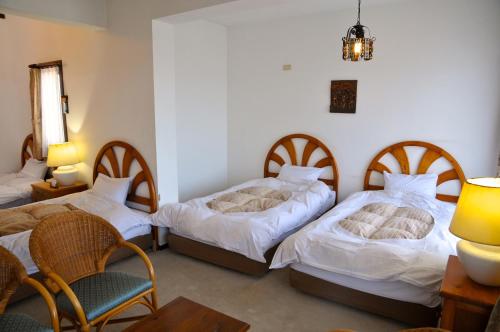 Ένα ή περισσότερα κρεβάτια σε δωμάτιο στο Tateyama Resort Hotel