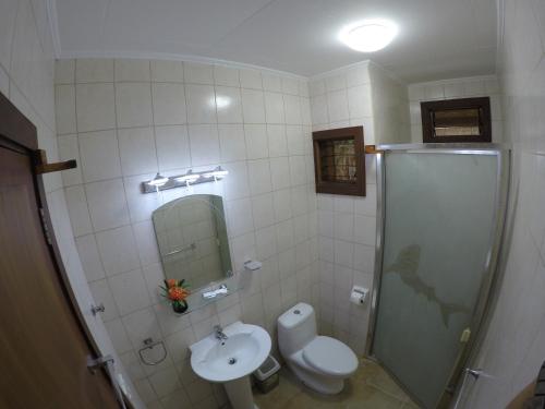 Vannituba majutusasutuses Quo Vadis Dive Resort