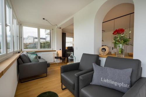 Posezení v ubytování Ferienwohnungen Alpentraum - W 38