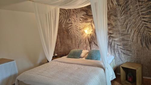 Postel nebo postele na pokoji v ubytování 't Kleine Paradijsje, Little Paradise - De Schatberg